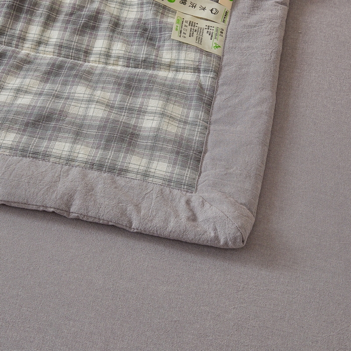 91家纺网 家纺一手货源 找家纺 伊人坊 2025新款A类无印风水洗棉新疆棉花夏被 简易生活