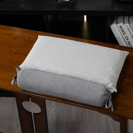 91家纺网 家纺一手货源 找家纺 （总）仁宇枕业 2025年新款新品 全棉水洗棉二合一可拆分全棉荞麦壳组合牵引枕 枕头枕芯