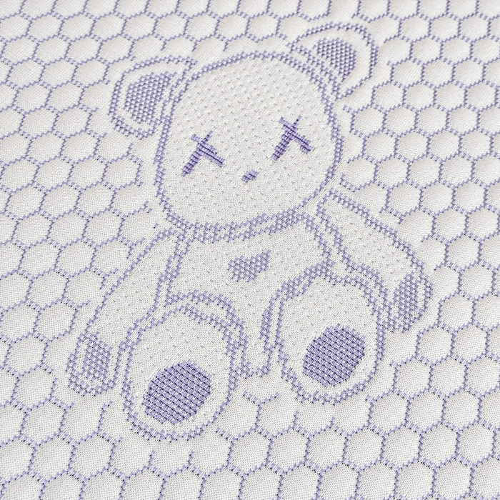 91家纺网 家纺一手货源 找家纺 2025新款凉感冰豆豆凉席-暴力熊系列 暴力熊-黛紫