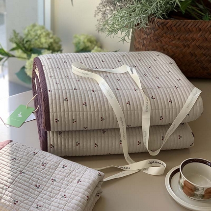 91家纺网 家纺一手货源 找家纺 （总）汇庭 2025新款蔓莎床盖三件套系列-实拍