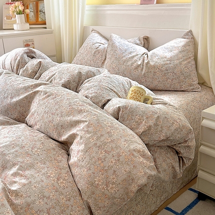 田野2025新款13372全A全棉四件套 春色