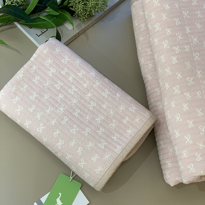 91家纺网 家纺一手货源 找家纺 汇庭 2025新款全棉床盖三件套-实拍 小贝蝶粉