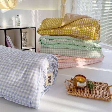 91家纺网 家纺一手货源 找家纺 2025新款无印风夏被 组合图