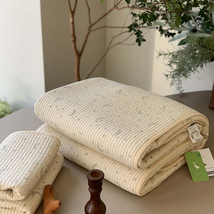 91家纺网 家纺一手货源 找家纺 汇庭 2025新款全棉床盖三件套-实拍 幸运星