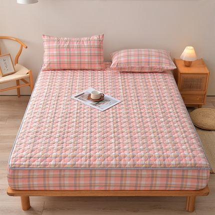 91家纺网 家纺一手货源 找家纺 （总）乐逸2025新款云朵色织全棉床笠