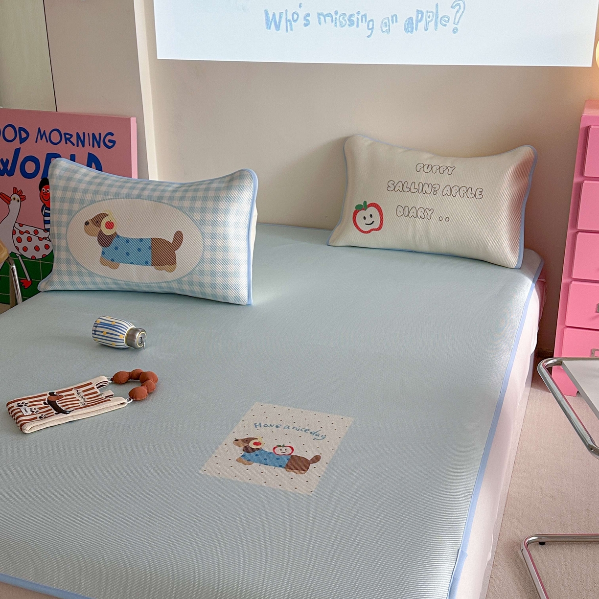 91家纺网 家纺一手货源 找家纺 （总）美乐迪家纺 2025新款数码印花养生冰藤凉席