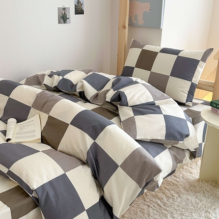 91家纺网 家纺一手货源 找家纺 （总）拔萃 2025新款全棉纯棉足标13372印花学生上下铺套件纯棉宿舍三件套六件套