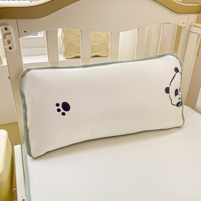 91家纺网 家纺一手货源 找家纺 富馨莱 2025新款幼儿园冰丝席A类抗菌儿童空调席支持定制尺寸 熊猫胖胖