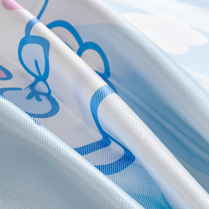 91家纺网 家纺一手货源 找家纺 米帛家纺 2025新款 A类大版三丽鸥冰藤席-床笠款 气球玉桂狗