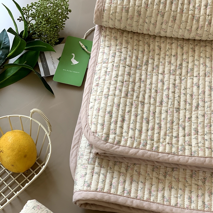 91家纺网 家纺一手货源 找家纺 汇庭 2025新款全棉床盖三件套-实拍 小美芯庄园