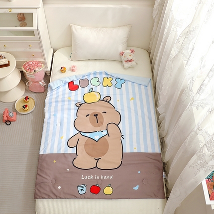 91家纺网 家纺一手货源 找家纺 （总）八零年代 2025新款儿童A类天丝夏被冰爽棉空调被凉感被幼儿园凉席夏被三件套