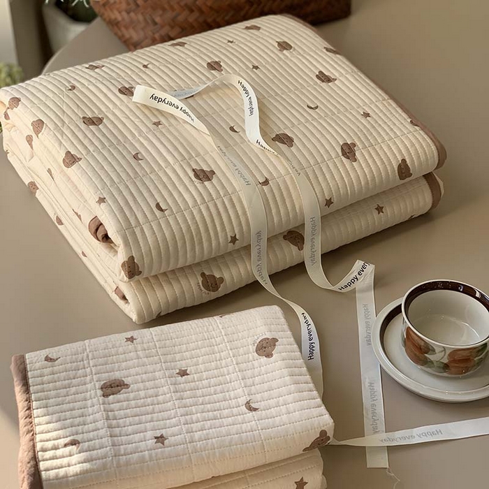 91家纺网 家纺一手货源 找家纺 汇庭 2025新款蔓莎床盖三件套系列-实拍 星空熊