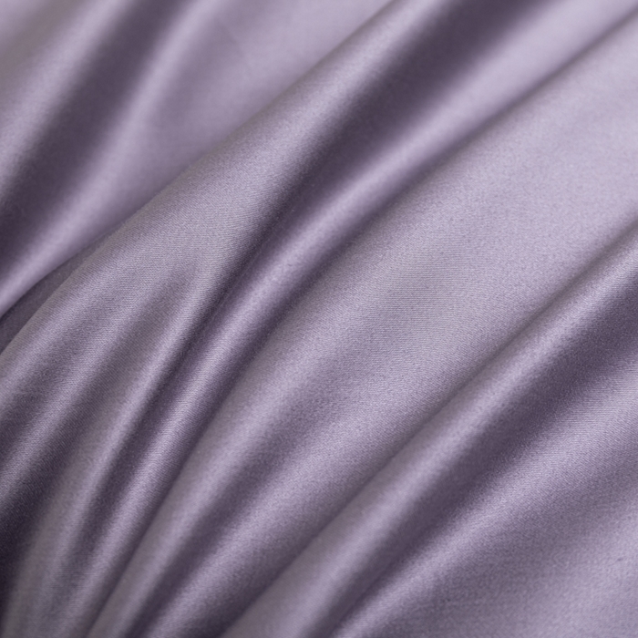 91家纺网 家纺一手货源 找家纺 舒慕家纺 2025新款100s高支贡缎长绒棉纯色四件套双拼四件套（送包装） 香芋紫