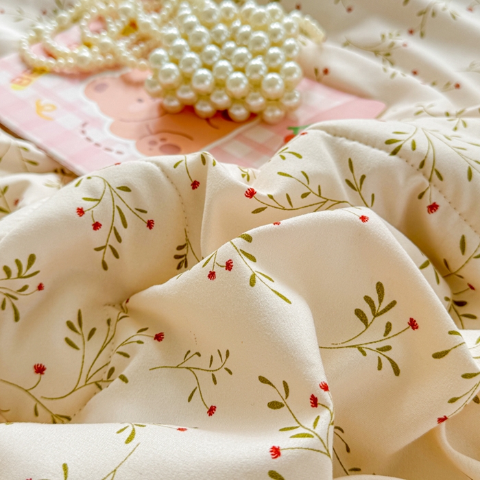 91家纺网 家纺一手货源 找家纺 慕尚家纺 2025新款水洗棉花边工艺羽丝棉卡通系列夏被 兔宝宝