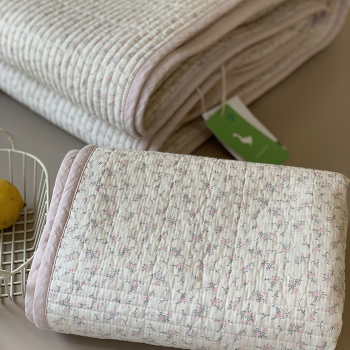 91家纺网 家纺一手货源 找家纺 汇庭 2025新款全棉床盖三件套-实拍 小美芯庄园