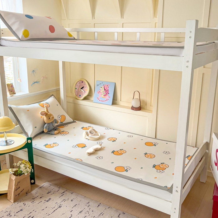 91家纺网 家纺一手货源 找家纺 富馨莱 2025新款学生平铺款冰藤印花凉席A类抗菌冰丝席支持定制尺寸 心想事成