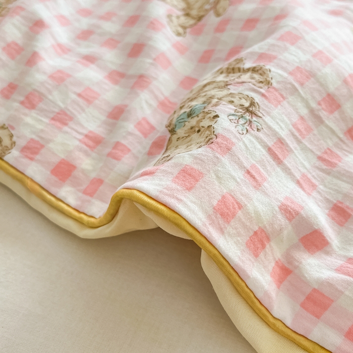 91家纺网 家纺一手货源 找家纺 贝扬思家纺 2025新款水洗皱皱纱系列夏被-系列二 关于小熊