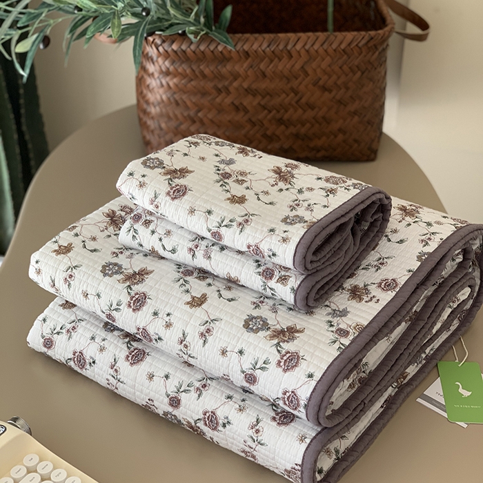 91家纺网 家纺一手货源 找家纺 汇庭 2025新款全棉床盖三件套-实拍 纳亚紫