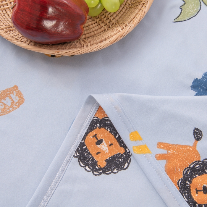 91家纺网 家纺一手货源 找家纺 2026新款儿童针织多功能盖毯 动物乐园