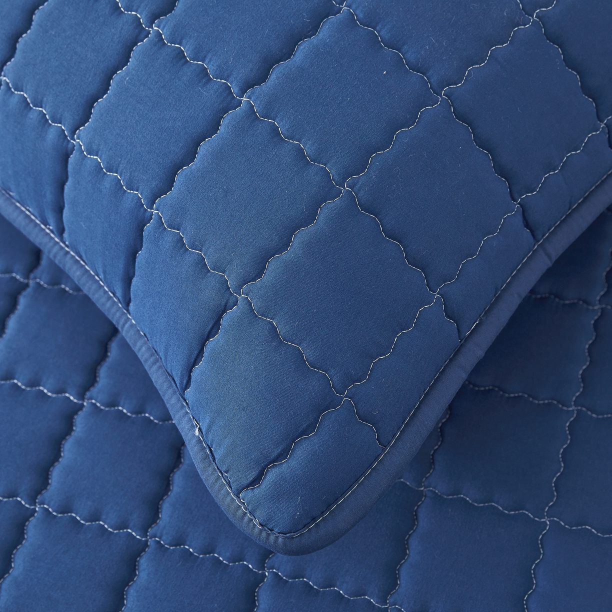 91家纺网 家纺一手货源 找家纺 欧邦 2025新款可拆卸六面全包夹棉床笠 单面夹棉-魅宝蓝