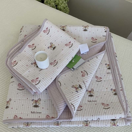 91家纺网 家纺一手货源 找家纺 （总）汇庭 2025新款蔓莎床盖三件套系列-实拍