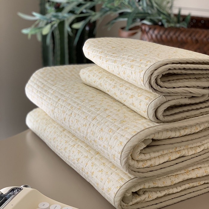 91家纺网 家纺一手货源 找家纺 汇庭 2025新款全棉床盖三件套-实拍 瑞芙蕾