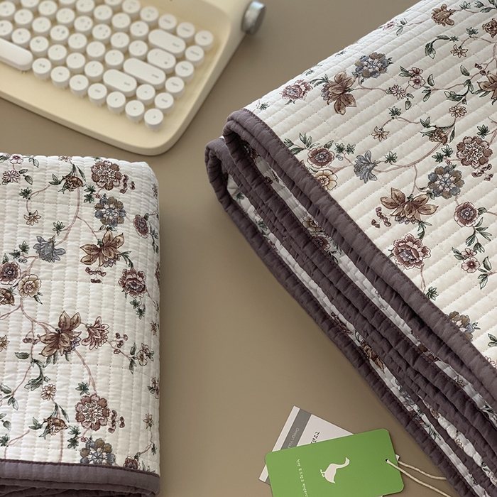 91家纺网 家纺一手货源 找家纺 汇庭 2025新款全棉床盖三件套-实拍 纳亚紫