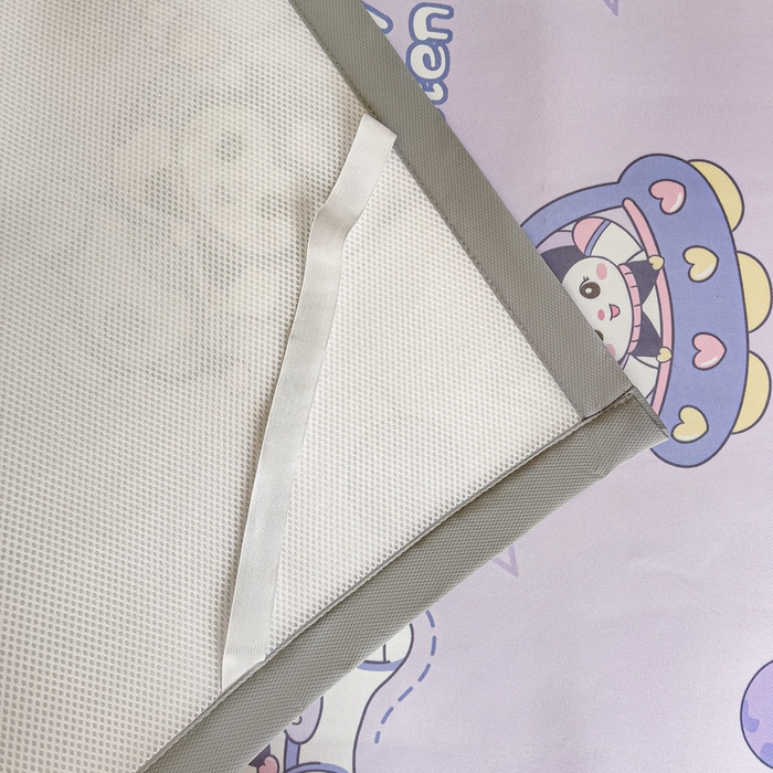 91家纺网 家纺一手货源 找家纺 富馨莱 2025新款学生平铺款冰藤印花凉席A类抗菌冰丝席支持定制尺寸 淘气喵