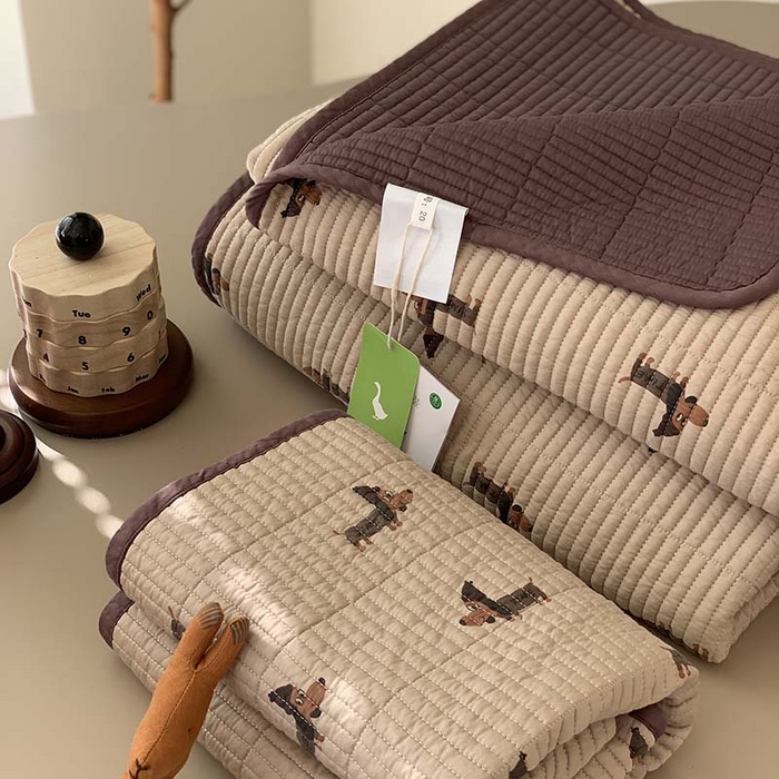 91家纺网 家纺一手货源 找家纺 汇庭 2025新款蔓莎床盖三件套系列-实拍 巴迪狗