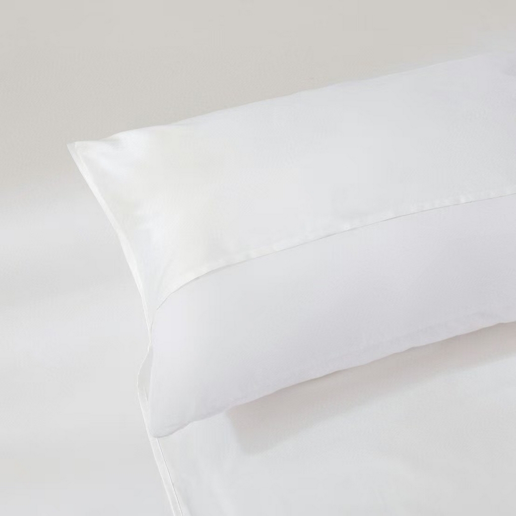 91家纺网 家纺一手货源 找家纺 佳汐蓝家纺 2025新款60支全棉纯色隔脏睡袋 浩渺白