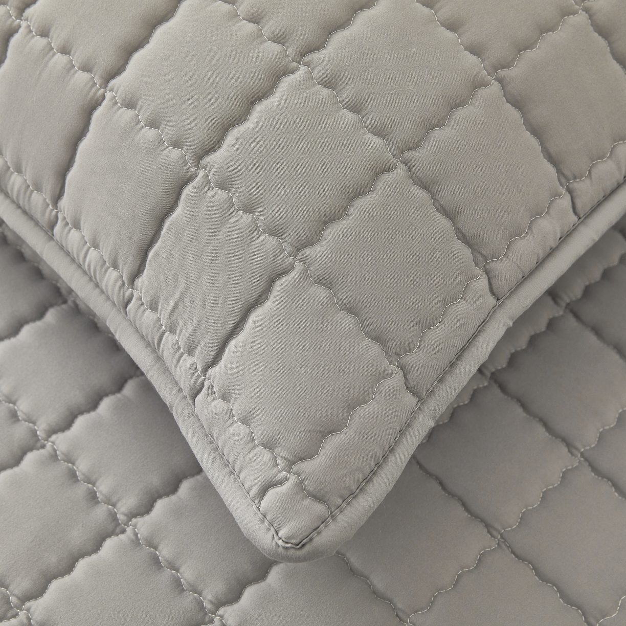 91家纺网 家纺一手货源 找家纺 欧邦 2025新款可拆卸六面全包夹棉床笠 单面夹棉-简雅灰