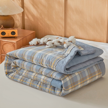 91家纺网 家纺一手货源 找家纺 （总）伊人坊 2025新款A类无印风水洗棉新疆棉花夏被