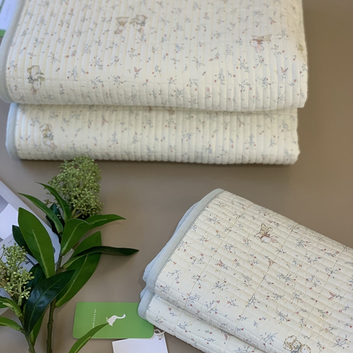 91家纺网 家纺一手货源 找家纺 汇庭 2025新款全棉床盖三件套-实拍 妙妙小兔