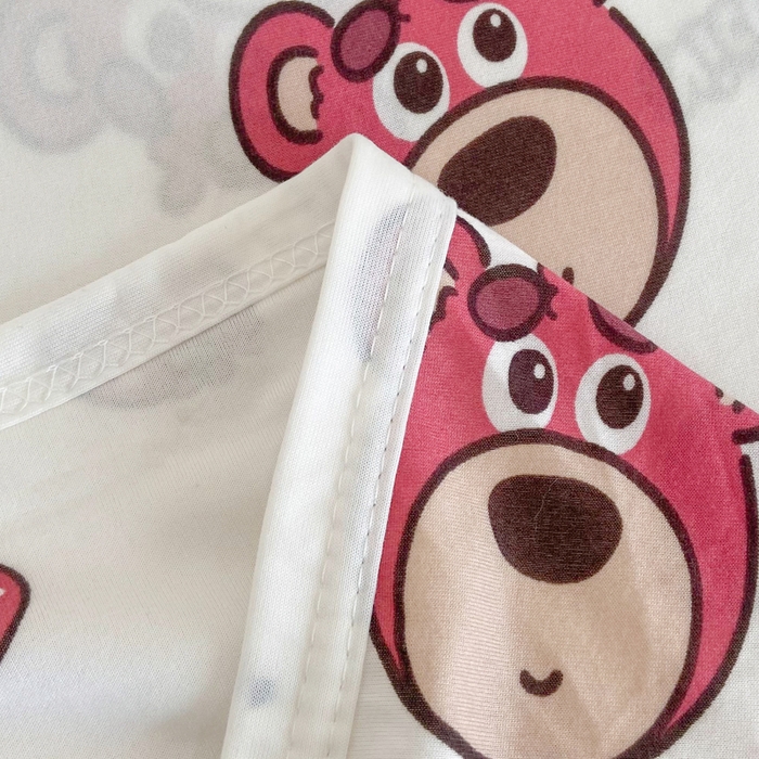 91家纺网 家纺一手货源 找家纺 2026新款儿童针织多功能盖毯 草莓熊