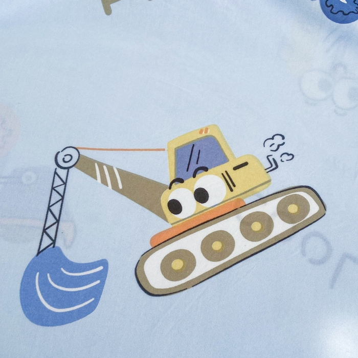 91家纺网 家纺一手货源 找家纺 2026新款儿童针织多功能盖毯 挖掘机