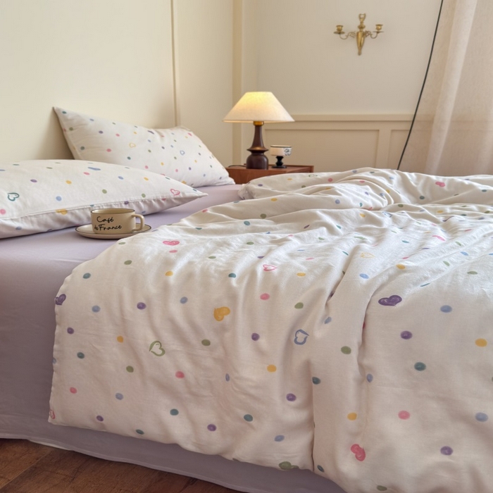 91家纺网 家纺一手货源 找家纺 （总）曲之慕2025新款A类母婴级有氧全棉纯棉双层纱印花四件套