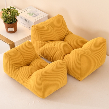 91家纺网 家纺一手货源 找家纺 （总）囍莱家纺 2025新款灯芯绒高弹丝绵多功能腰靠枕