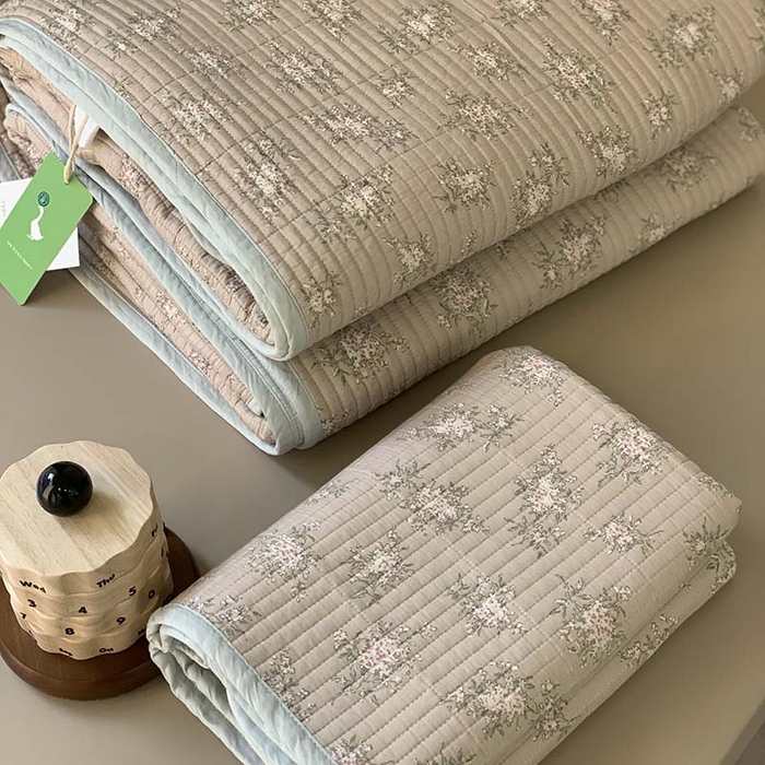 91家纺网 家纺一手货源 找家纺 汇庭 2025新款蔓莎床盖三件套系列-实拍 至夏