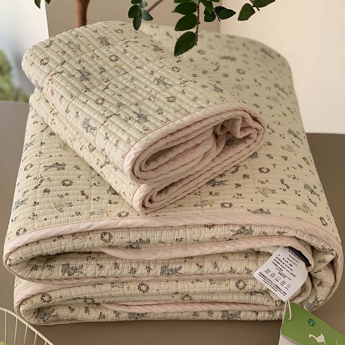 91家纺网 家纺一手货源 找家纺 汇庭 2025新款蔓莎床盖三件套系列-实拍 伽百莉