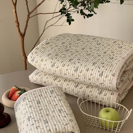 91家纺网 家纺一手货源 找家纺 汇庭 2025新款蔓莎床盖三件套系列-实拍 伽百莉