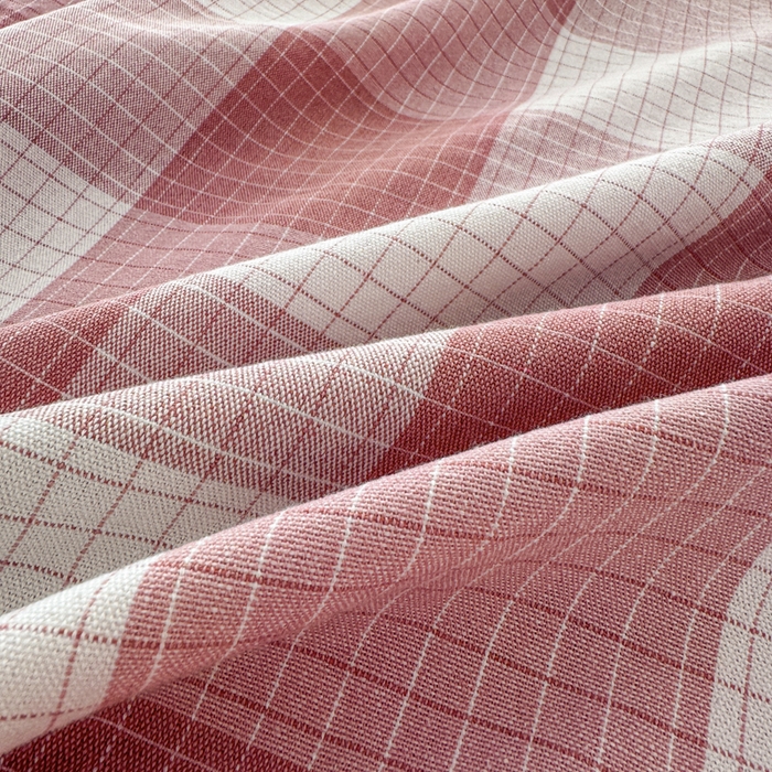 91家纺网 家纺一手货源 找家纺 首爱家纺 2025新款色织老粗布床单老粗布凉席三件套 樱络