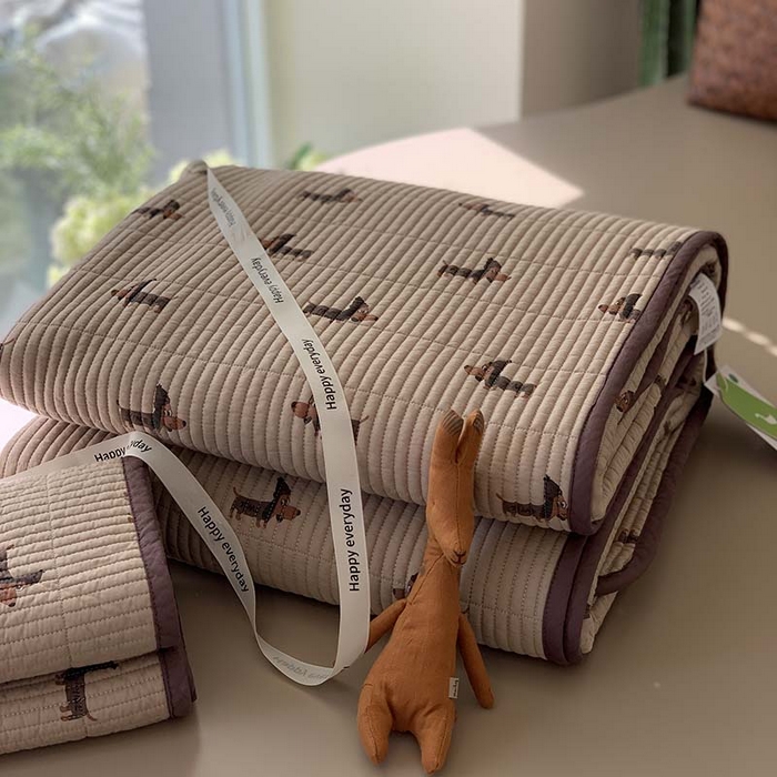 91家纺网 家纺一手货源 找家纺 汇庭 2025新款蔓莎床盖三件套系列-实拍 巴迪狗