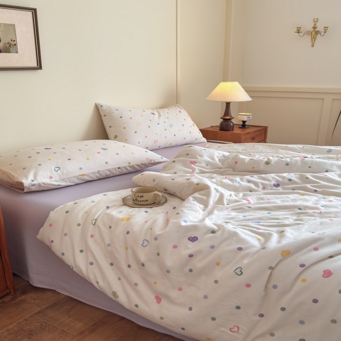 91家纺网 家纺一手货源 找家纺 （总）曲之慕2025新款A类母婴级有氧全棉纯棉双层纱印花四件套