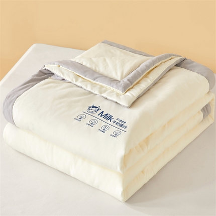 伊人坊 2025新款牛奶蛋白夏被 元气白