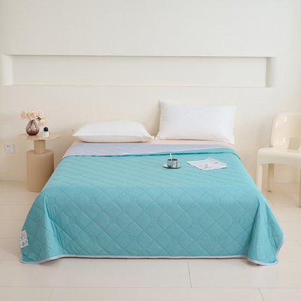 91家纺网 家纺一手货源 找家纺 （总）畅销被业 2025新款A类凉感丝纯色压花夏被系列直播外贸跨境