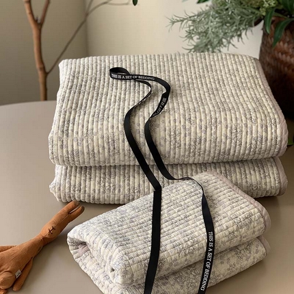 汇庭 2025新款蔓莎床盖三件套系列-实拍 浅夕