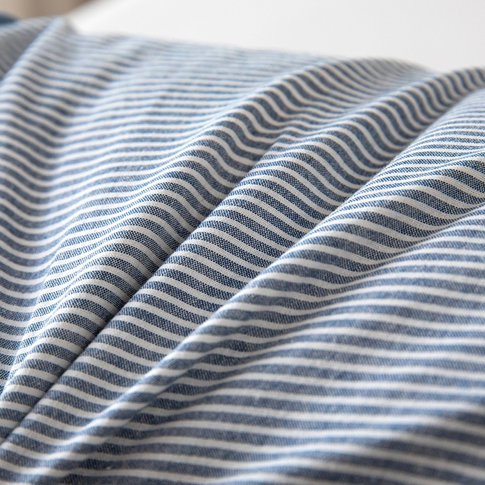 91家纺网 家纺一手货源 找家纺 九州枕芯2025新款水洗棉条纹荞麦枕枕头枕芯 蓝色20x50x8cm/只