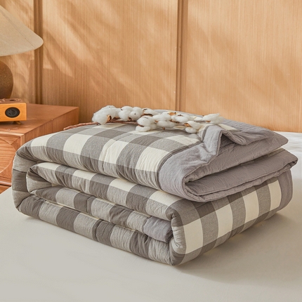 伊人坊 2025新款A类无印风水洗棉新疆棉花夏被 优卡生活
