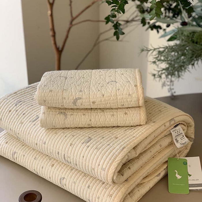 91家纺网 家纺一手货源 找家纺 汇庭 2025新款全棉床盖三件套-实拍 幸运星