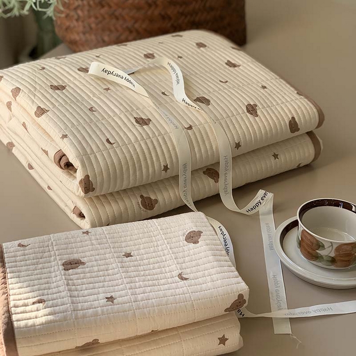 91家纺网 家纺一手货源 找家纺 汇庭 2025新款蔓莎床盖三件套系列-实拍 星空熊